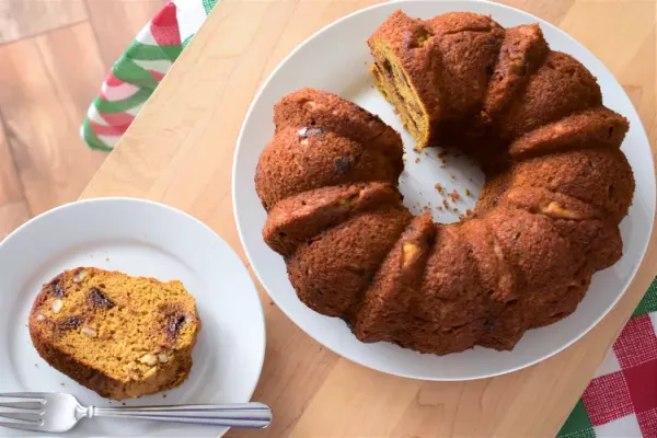 Banana Pumpkin Bundt Cake
