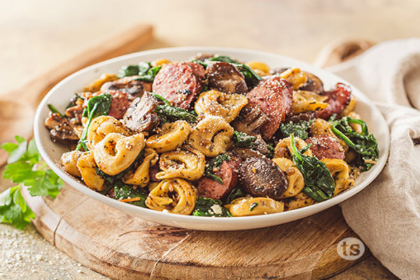 Chicken Sausage Tortellini Stir-Fry