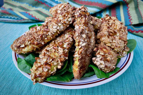 Pretzel-Crusted Chicken Tenders