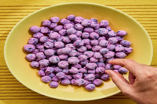 Lemon Blueberry Frozen Yogurt Bites