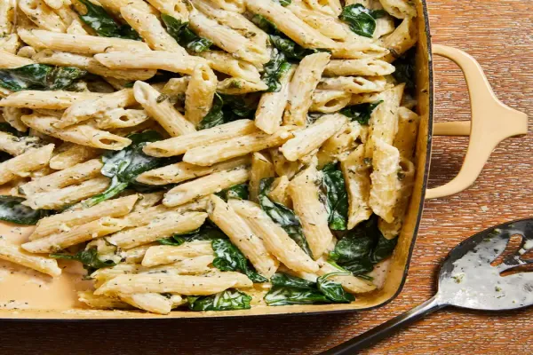 Baked Spinach & Feta Pasta