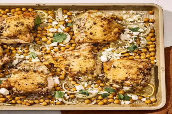 Zaatar Roasted Chicken with Chickpeas
