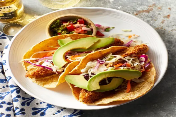 Crispy Oven Fried Fish Tacos