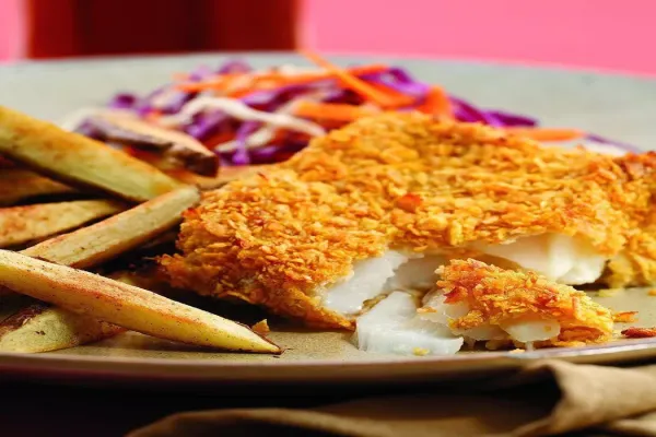 Oven Fried Fish & Chips