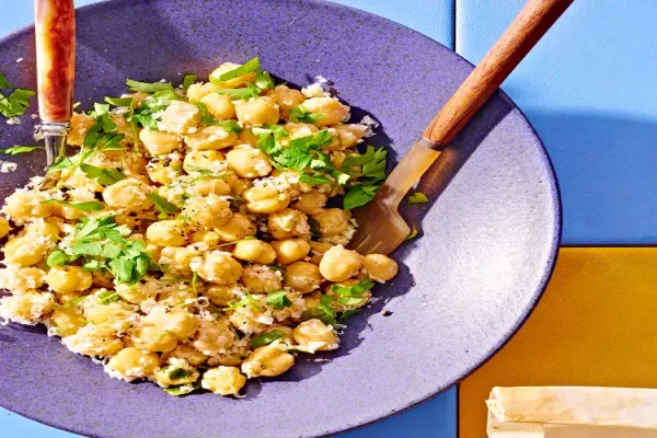 Baked Halibut & Fennel Packets with Chickpea Salad