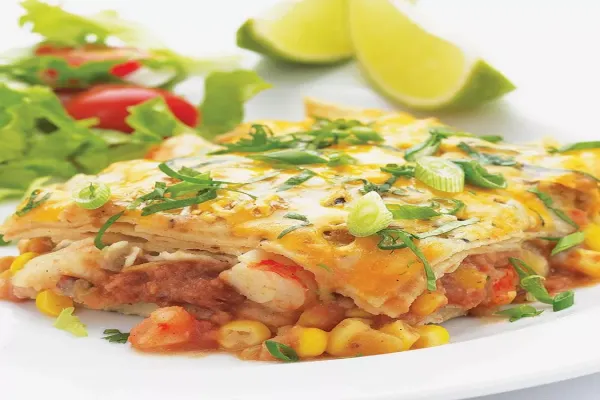 Quick Shrimp Enchilada Bake