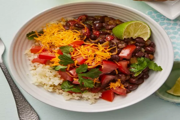 Black Bean Cauliflower Rice Bowl