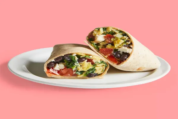 Make Ahead Spinach & Black Bean Burritos