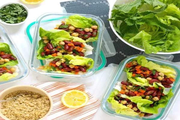 Meal Prep Vegan Lettuce Wraps