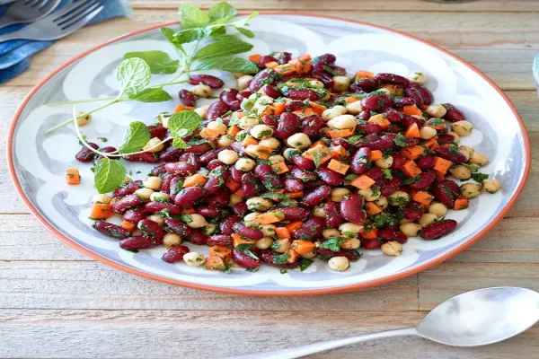 Bean Salad with Lemon Cumin Dressing