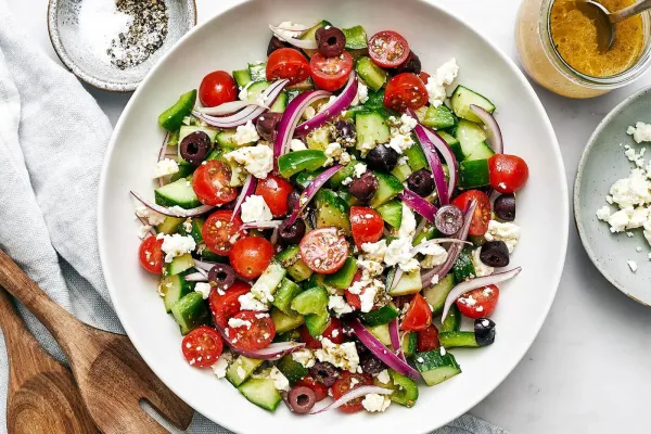 This High-Protein Greek Salad Will Be on Repeat All Summer Long