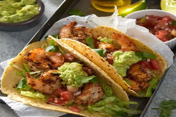 Grilled Blackened Shrimp Tacos