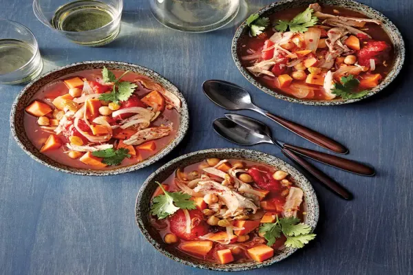 Slow Cooker Moroccan Spiced Chicken Stew