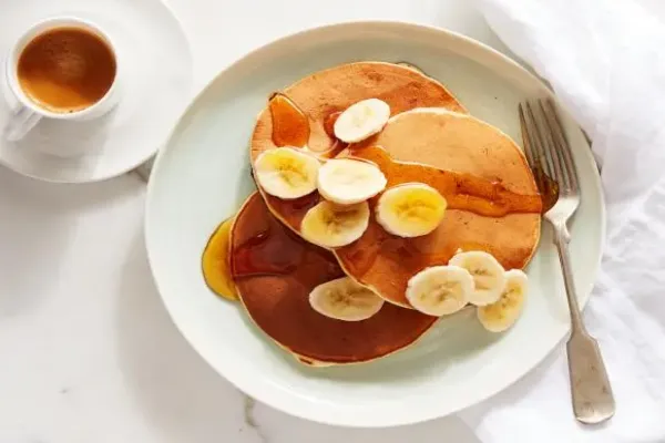 Banana Sour Cream Pancakes