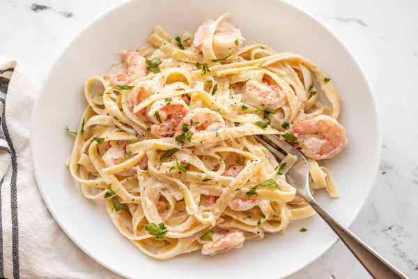 Shrimp Fettuccine Alfredo