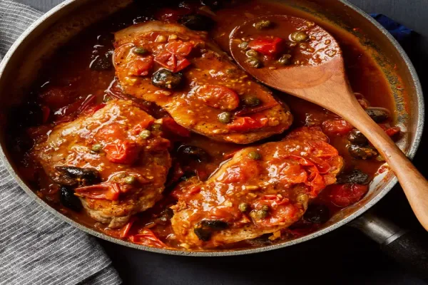 Puttanesca Pork Chops