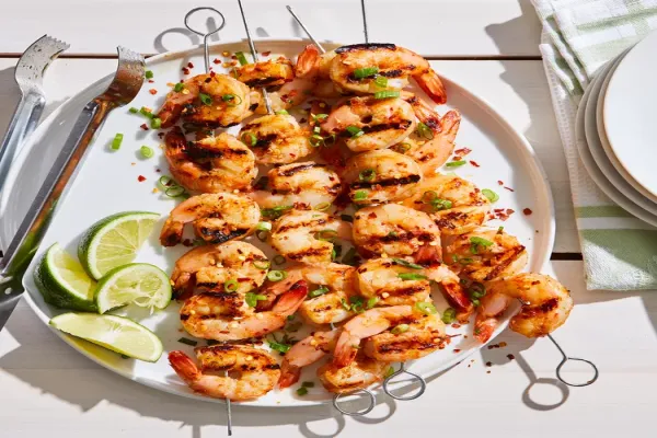 Hot Honey Grilled Shrimp