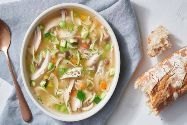 Leftover Roast Chicken Coconut Soup