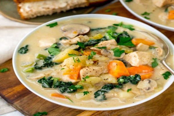 Creamy Chicken Vegetable Soup